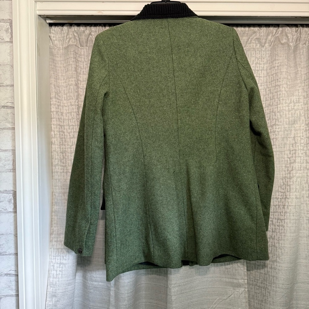 Pendleton Green Wool Jacket with Black Collar - image 2